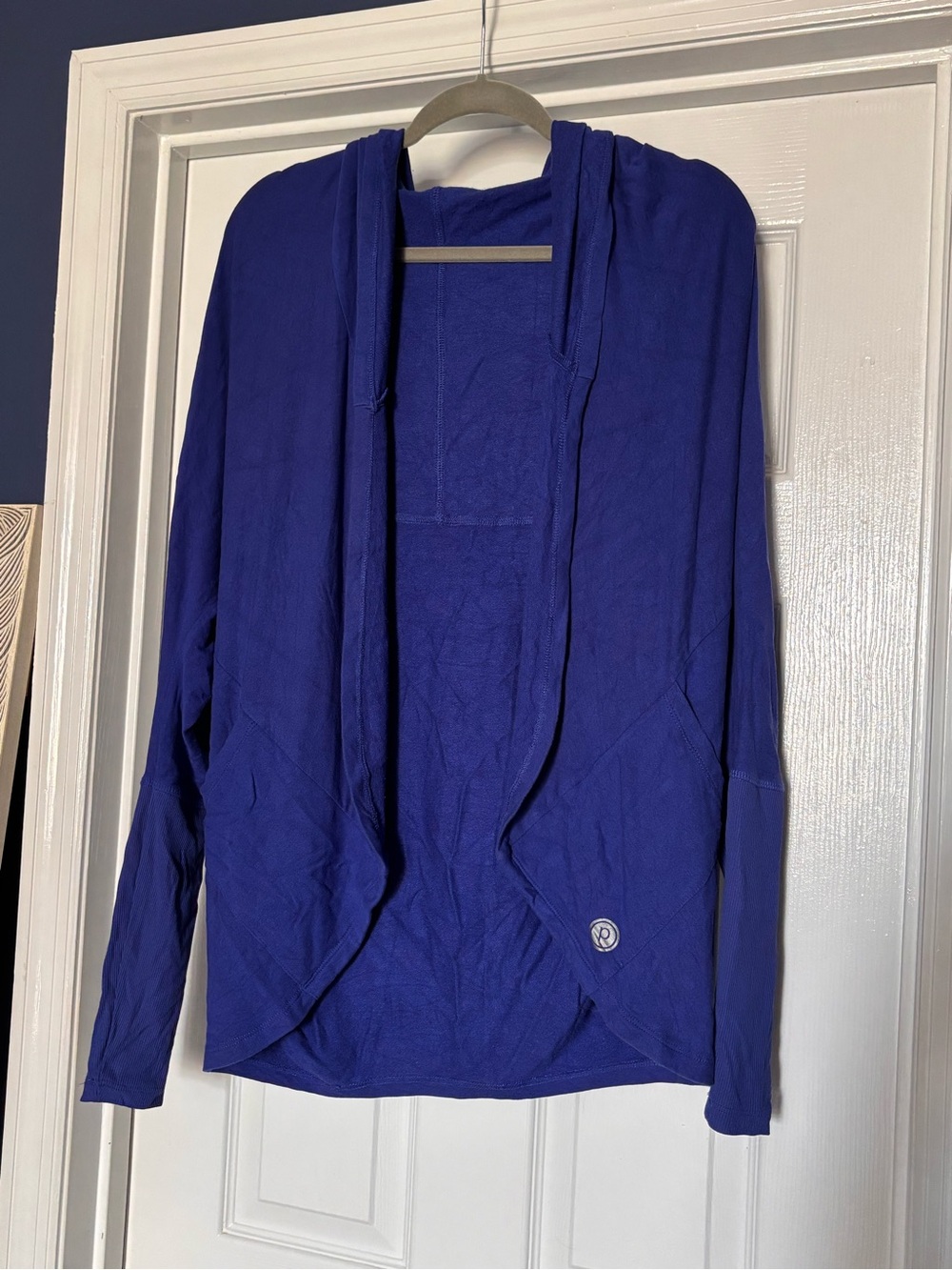 💙Pure Barre by Splits59💙 Cobalt Blue Hooded Open-Front Cardigan